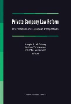 Private Company Law Reform - McCahery, Joseph A. / Kiersch, Ellen D. G. / Timmerman, Levinus (Hrsg.)