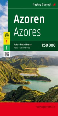 Freytag & Berndt Autokarte Azoren. Acores. Azores. Azzorre