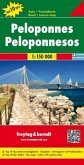 Freytag & Berndt Autokarte Peloponnes, Top 10 Tips 1:150.000. Peloponnesos. Péloponnèse. Peloponneso