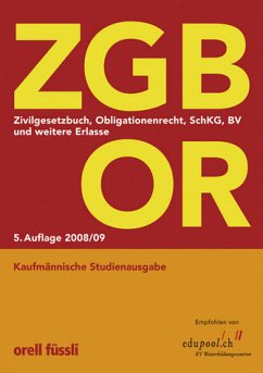 Cover Zivilgesetzbuch, Obligationenrecht, SchKG, BV und weitere Erlasse