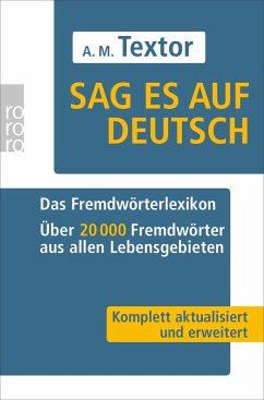 Sag es auf Deutsch - Textor, A. M.