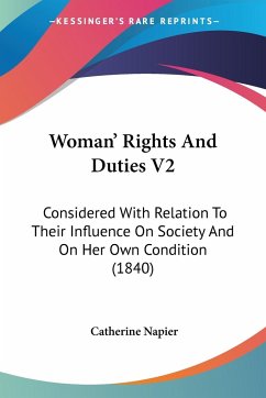 Woman' Rights And Duties V2 - Napier, Catherine