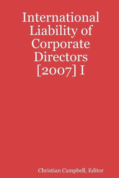 International Liability of Corporate Directors [2007] I