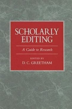 Scholarly Editing: A Guide to Research