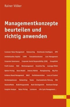 Managementkonzepte beurteilen und richtig anwenden - Völker, Rainer