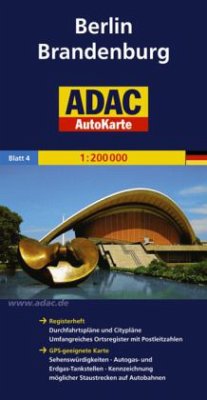 ADAC AutoKarte Berlin, Brandenburg