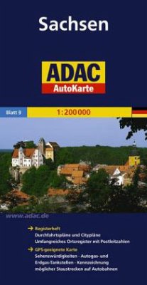 Cover ADAC AutoKarte Sachsen