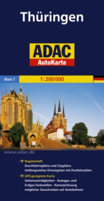Cover ADAC AutoKarte Thüringen