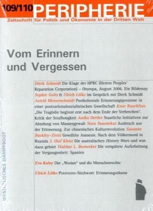 Vom Erinnern und Vergessen / Peripherie H.109/110 Vom Erinnern und Vergessen / Peripherie H.109/110