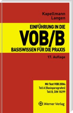 Einführung in die VOB/B - Kapellmann, Klaus D. / Langen, Werner