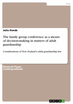 The family group conference as a means of decision-making in matters of adult guardianship - Honds, Julia