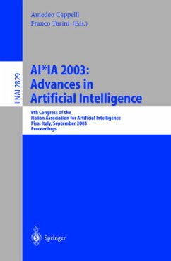 AI*IA 2003: Advances in Artificial Intelligence - Cappelli, Amedeo / Turini, Franco (eds.)