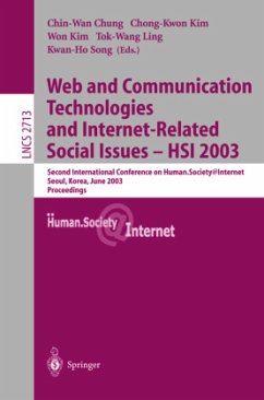 Web Communication Technologies and Internet-Related Social Issues - HSI 2003 - Chung, Chin-Wan / Kim, Chong-Kwon / Kim, Won / Ling, Tok-Wang / Song, Kwan-Ho (eds.)