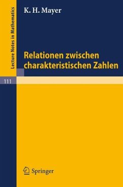 Relationen zwischen charakteristischen Zahlen - Mayer, K. H.