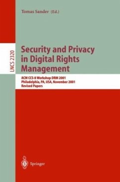 Security and Privacy in Digital Rights Management - Sander, Tomas (ed.)