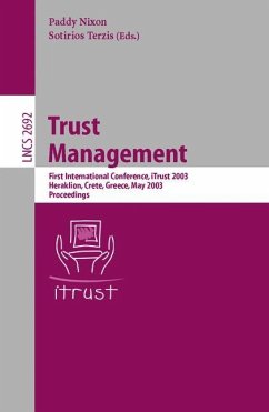 Trust Management - Nixon, Paddy / Terzis, Sotirios (eds.)