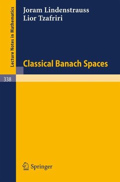 Classical Banach Spaces - Lindenstrauss, Joram;Tzafriri, Lior