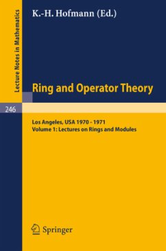 Tulane University Ring and Operator Theory Year, 1970-1971 - Hofmann, Karl H.
