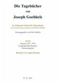 Geographisches Register und Personenregister / Die Tagebücher von Joseph Goebbels. Register 1923-1945 Teil III