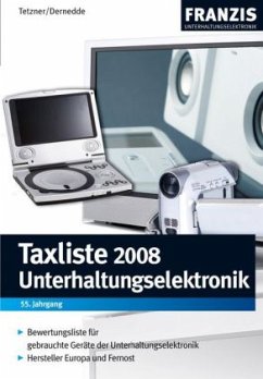 Cover Taxliste Unterhaltungselektronik 2008