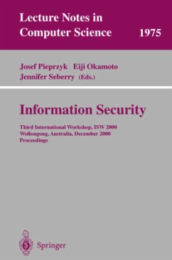 Information Security - Pieprzyk, Josef / Okamoto, Eiji / Seberry, Jennifer (eds.)