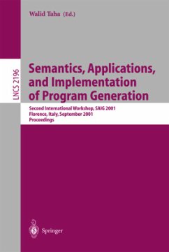 Semantics, Applications, and Implementation of Program Generation - Taha, Walid (ed.)