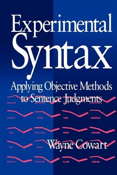 Experimental Syntax - Cowart, Wayne