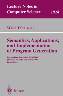 Semantics, Applications, and Implementation of Program Generation - Taha, Walid (ed.)