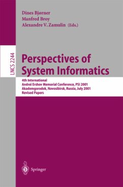 Perspectives of System Informatics - Bjorner, Dines / Broy, Manfred / Zamulin, Alexandre (eds.)