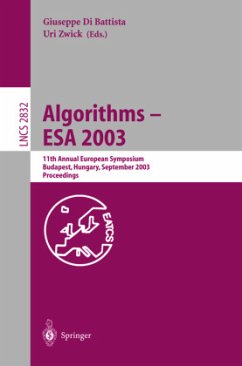 Algorithms - ESA 2003 - Di Battista, Giuseppe / Zwick, Uri (eds.)