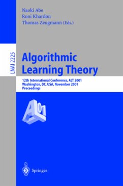 Algorithmic Learning Theory - Abe, Naoki / Khardon, Roni / Zeugmann, Thomas (eds.)