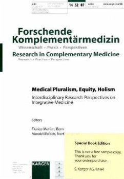 Cover Medical Pluralism, Equity, Holism