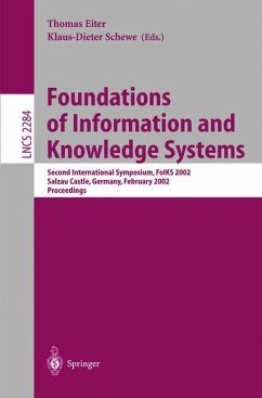 Foundations of Information and Knowledge Systems - Eiter, Thomas / Schewe, Klaus-Dieter (eds.)