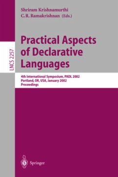 Practical Aspects of Declarative Languages - Krishnamurthi, Shriram / Ramakrishnan, C.R. (eds.)