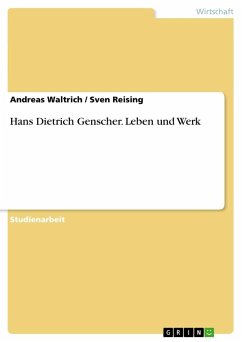 Hans Dietrich Genscher. Leben und Werk - Reising, Sven; Waltrich, Andreas