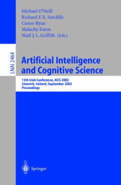 Artificial Intelligence and Cognitive Science - O'Neill, Michael / Sutcliffe, Richard F.E. / Ryan, Conor / Eaton, Malachy (eds.)