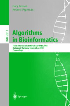 Algorithms in Bioinformatics - Benson, Gary / Page, Roderic (eds.)