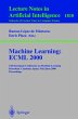 Machine Learning: ECML 2000 - Bild 1