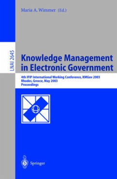 Knowledge Management in Electronic Government - Wimmer, Maria A. (ed.)