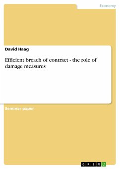 Efficient breach of contract - the role of damage measures - Haag, David