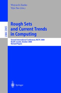 Rough Sets and Current Trends in Computing - Ziarko, Wojciech / Yao, Yiyu (eds.)