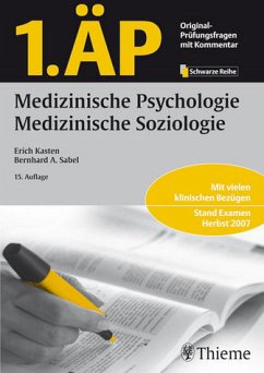 1. ÄP Fachband Medizinische Psychologie und medizinische Soziologie - Kasten, Erich / Sabel, Bernhard A.