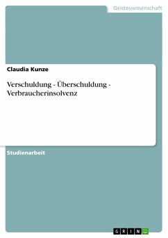 Verschuldung - Überschuldung - Verbraucherinsolvenz - Kunze, Claudia