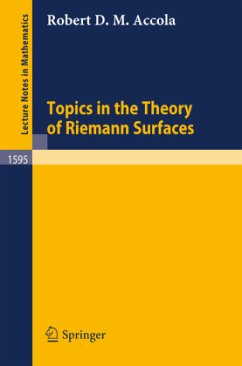 Topics in the Theory of Riemann Surfaces - Accola, Robert D.M.