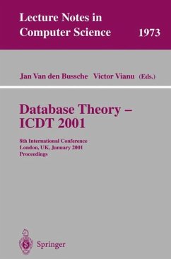 Database Theory - ICDT 2001 - Van den Bussche, Jan / Vianu, Victor (eds.)