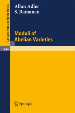 Moduli of Abelian Varieties - Adler, Allan;Ramanan, Sundararaman