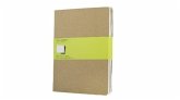 Moleskine Cahier Extra Large blanko packpapierbraun. 3er Pack