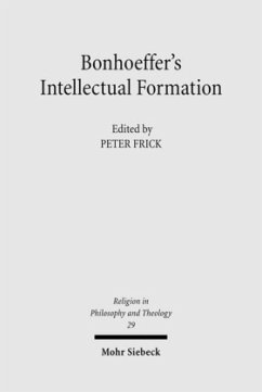 Bonhoeffer's Intellectual Formation - Frick, Peter