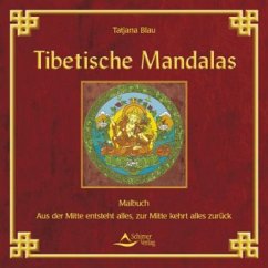 Tibetische Mandalas, Malbuch - Blau, Tatjana