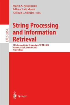 String Processing and Information Retrieval - Nascimento, Mario A. / Moura, Edleno S. de / Oliveira, Arlindo L. (eds.)